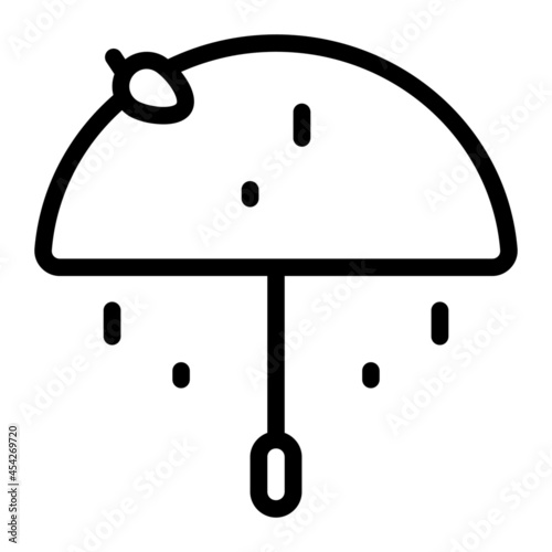 Umbrella icon with outline style. Suitable for website design, logo, app and UI. Based on the size of the icon in general, so it can be reduced.