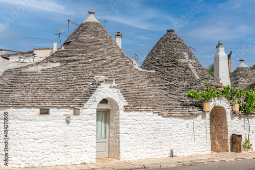 słynne Arbelobello - miejscowość z oryginalnymi domkami z kamiennymi szpiczastymi dachami
