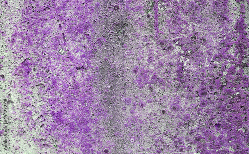 Purple concrete slab texture for banner design. Dirty old wall background © Александр Ковалёв