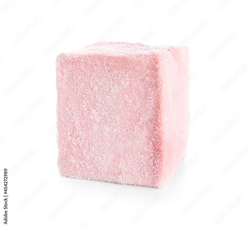 Tasty sweet marshmallow on white background Tasty sweet marshmallow on white background