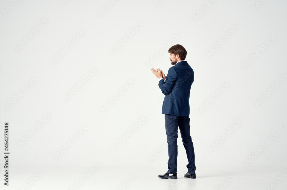 man in a jacket and tie manager Professional light background man in a jacket and tie manager Professional light background