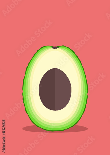 Avokado, halb