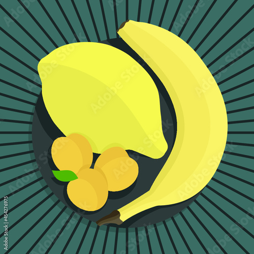 Obstschale gelbe Früchte
