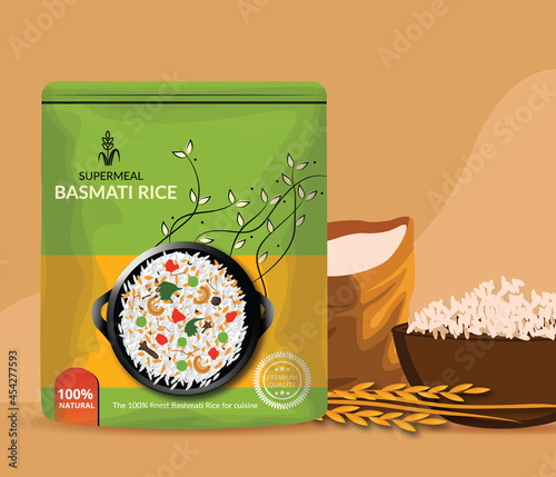 Rice Bag Packaging Design - Illustration