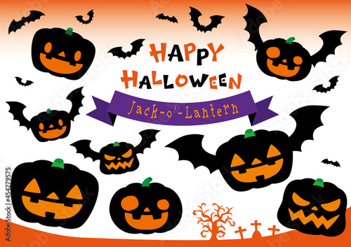 ハロウィン おばけカボチャ アイコン イラストセット Stock Vector Adobe Stock ハロウィン おばけカボチャ アイコン イラストセット Stock Vector Adobe Stock