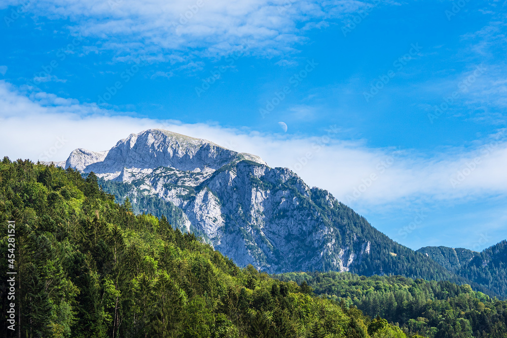 Naklejka premium Landschaft im Klausbachtal im Berchtesgadener Land in Bayern