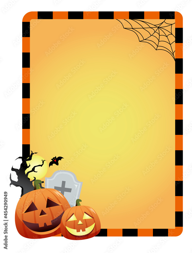 ハロウィーン フレーム イラスト素材 Stock Vector Adobe Stock