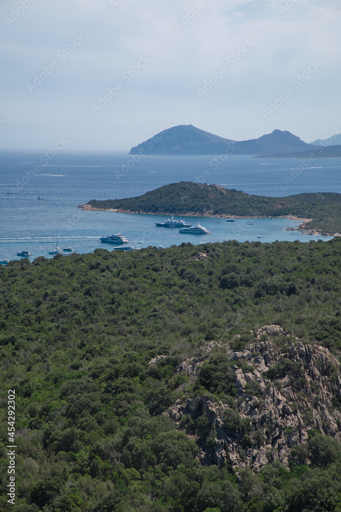 stunning panorama in the coast of North Sardinia - Travel destination and Vacation concept.