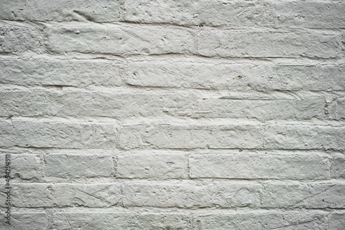 White distressed brick wall texture. Photo background.