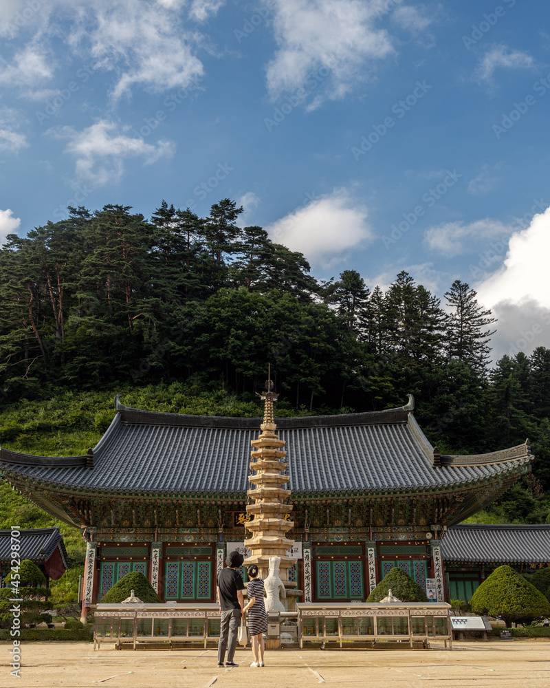 Woljeongsa temple, PyeongChang, Gangwondo, Korea.