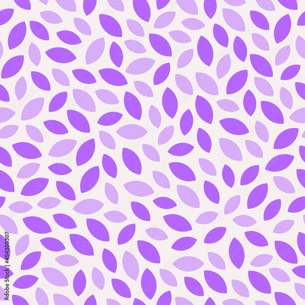 Seamless pattern with purple leaves