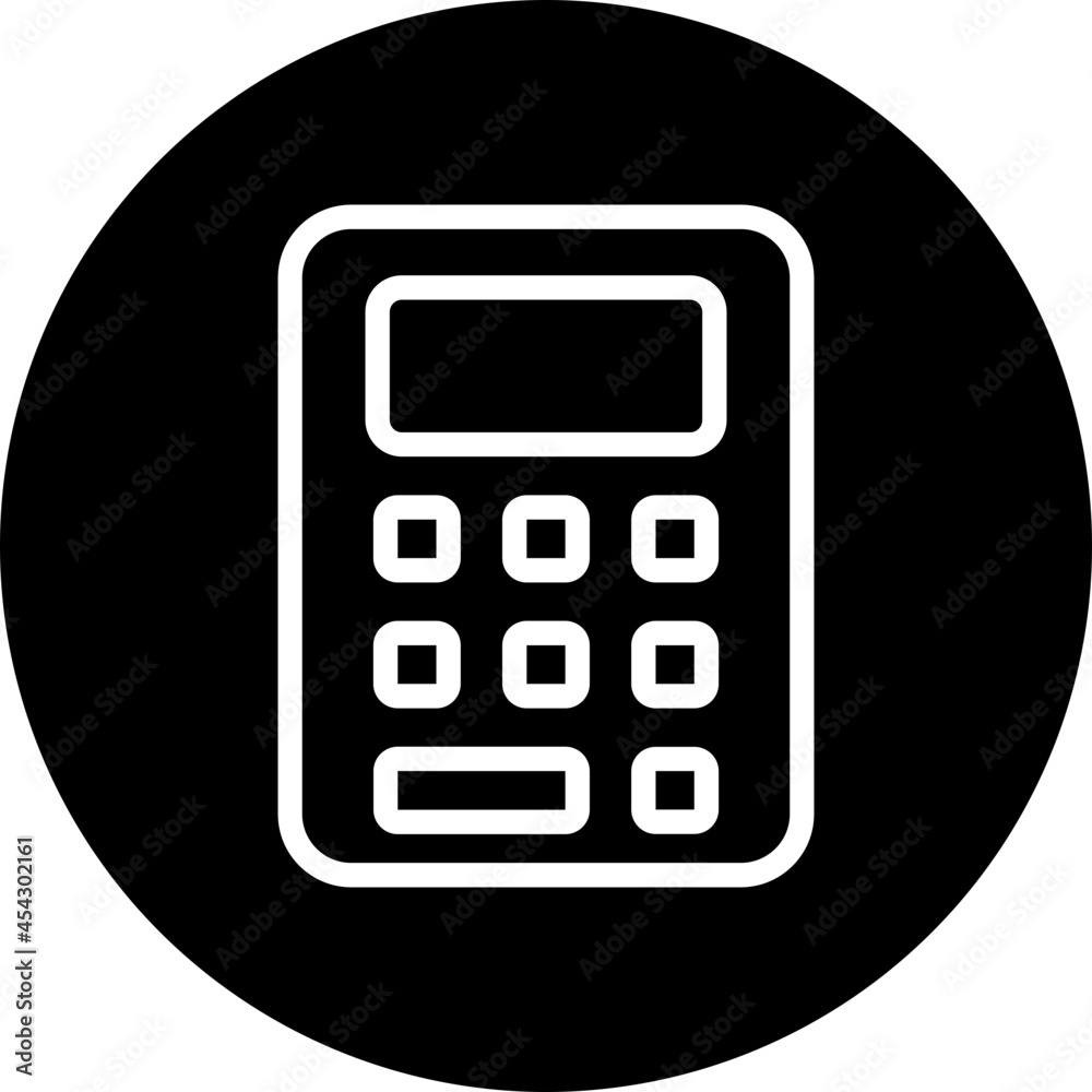 calculator glyph icon calculator glyph icon
