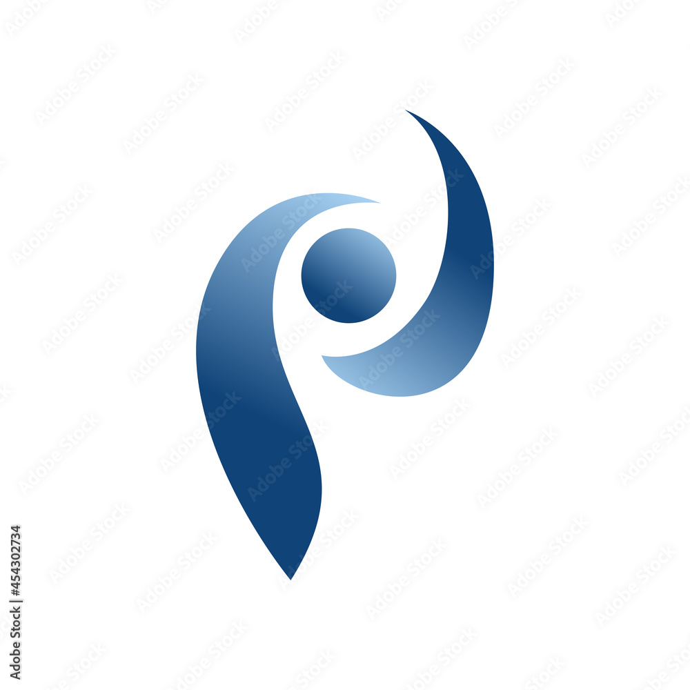 Naklejka premium abstract people vector logo. fit for health, community, friendship, or teamwork logo