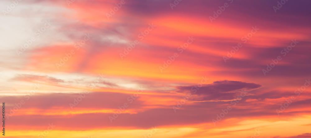 Colorful of the clouds and the sky at sunset. Texture in twilight