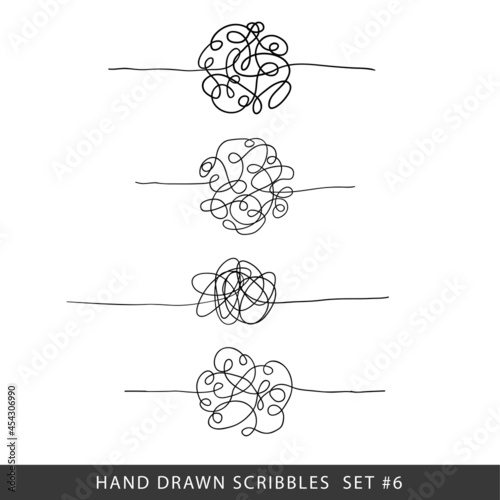 Vector Set of random chaotic lines.