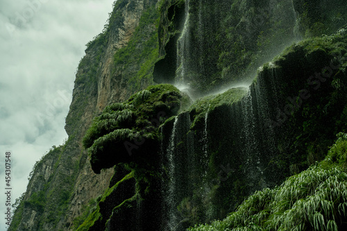 waterfall in chiapas river, mexico photo