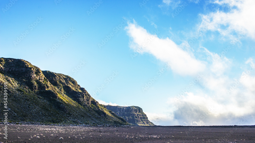 clouds over the mountains