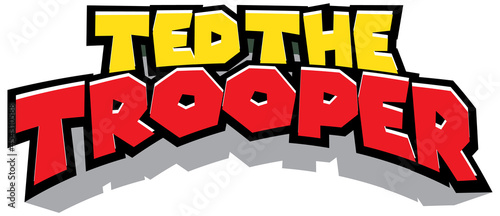 Ted The Trooper logo text design