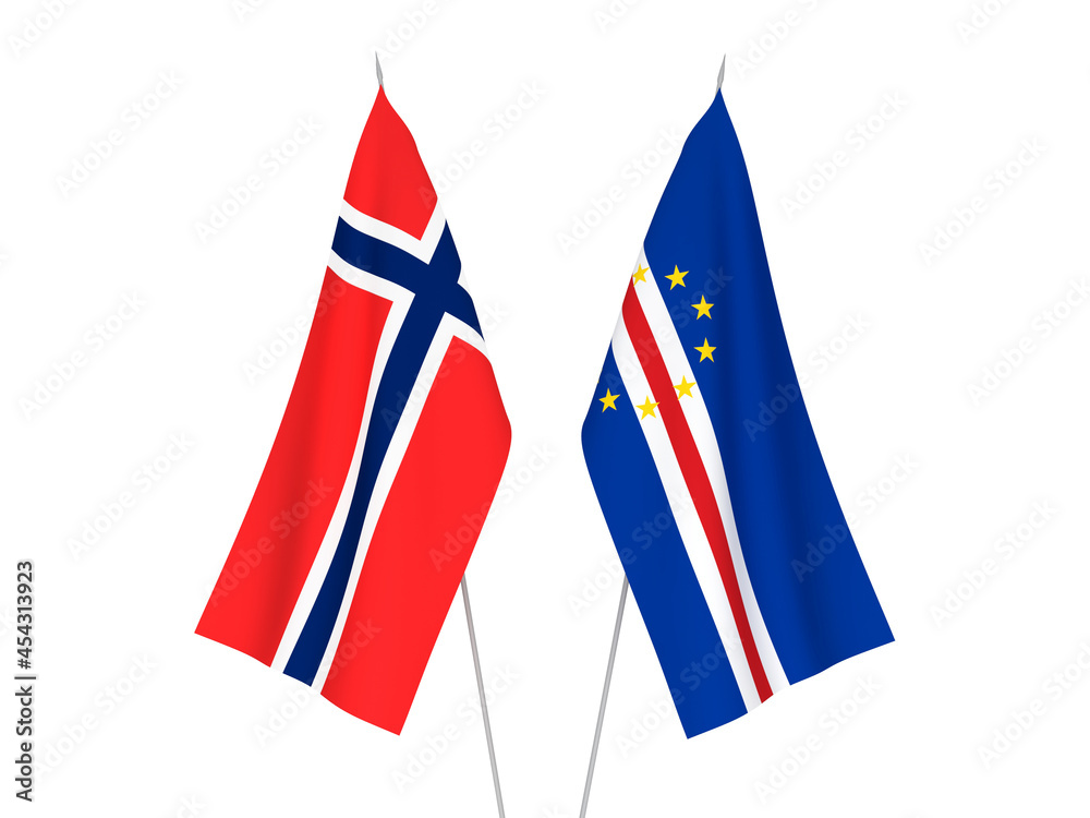 Norway and Republic of Cabo Verde flags