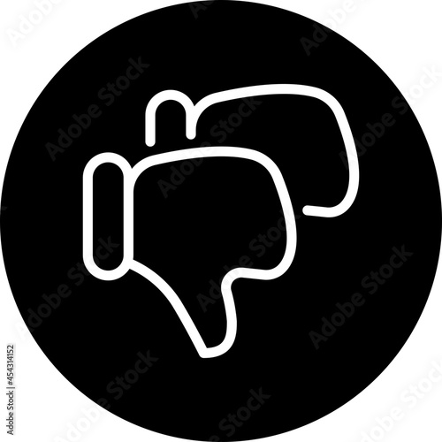 dislike glyph icon photo