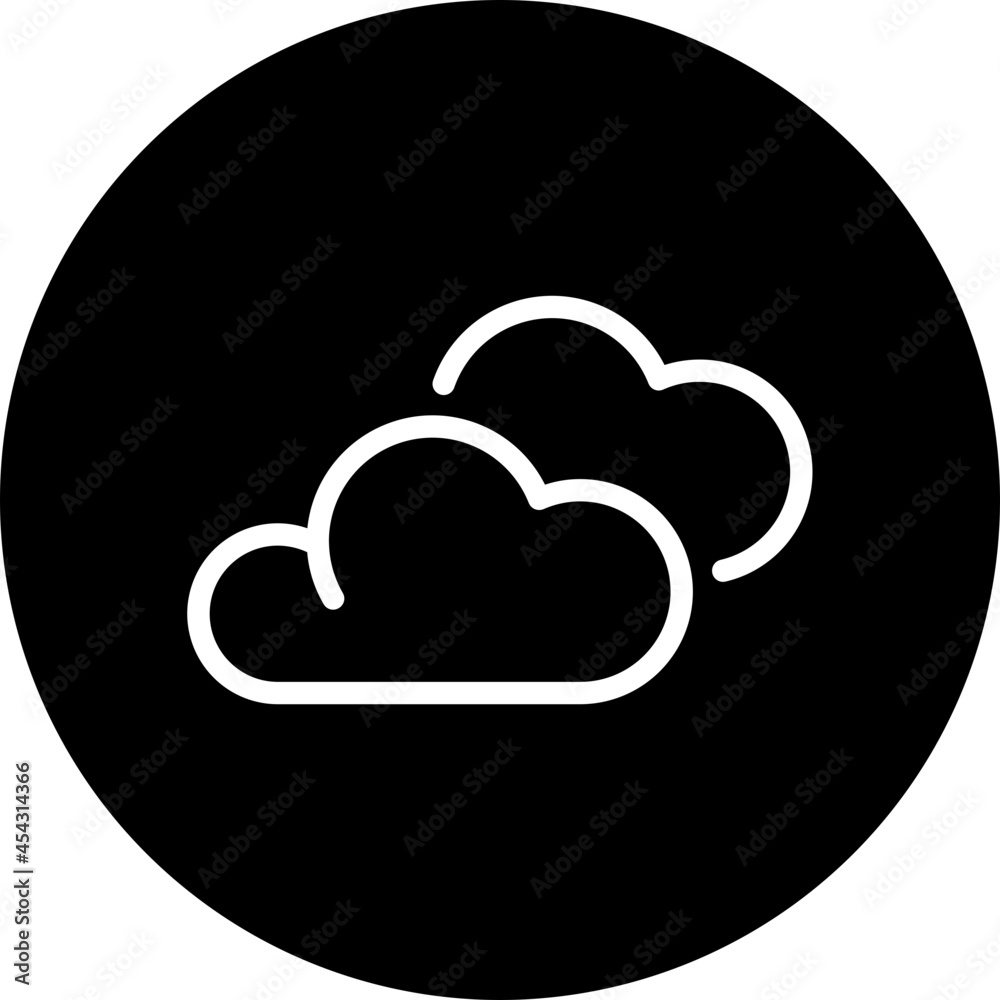 cloud glyph icon cloud glyph icon