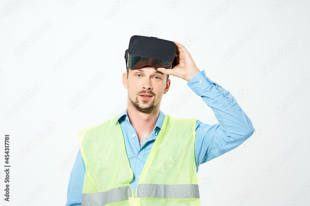male builder with drawings in hand hand gesture isolated background male builder with drawings in hand hand gesture isolated background
