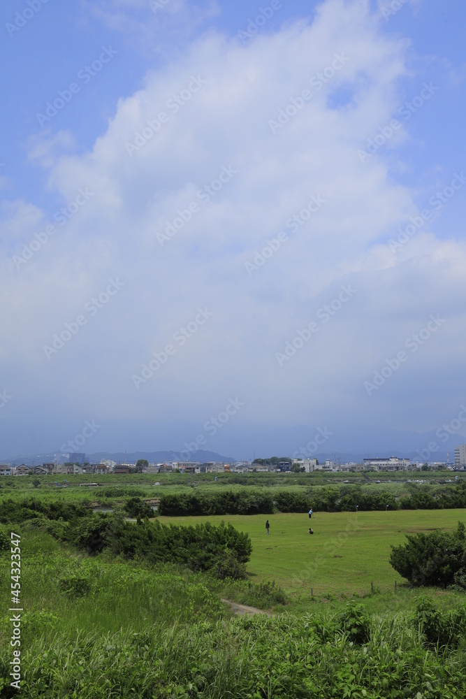 landscape with clouds