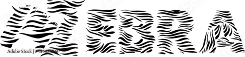 zebra background for logo and banners in vector