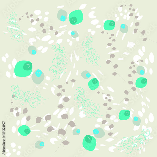 abstract background with bubbles in colors
