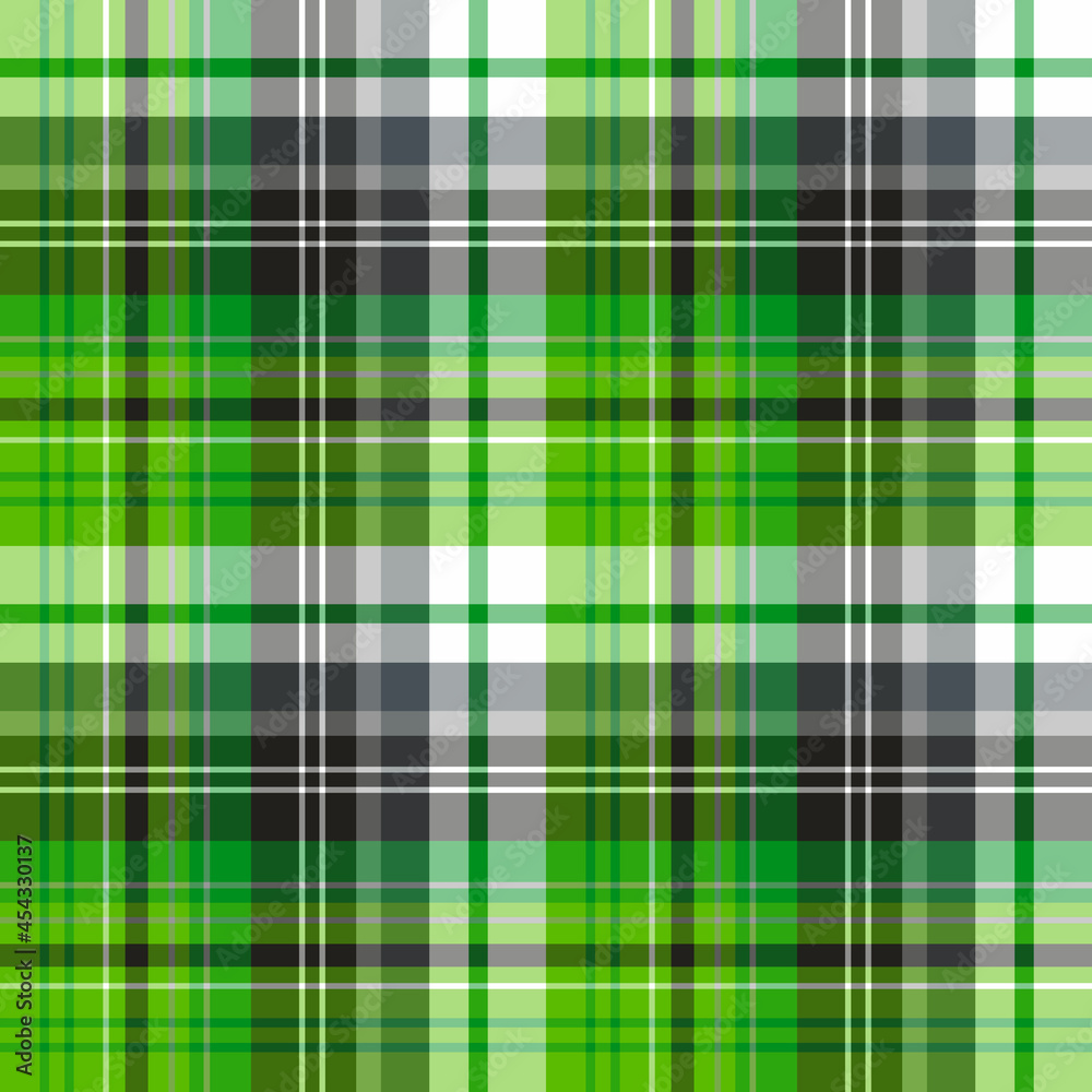Seamless pattern in bright green and gray colors for plaid, fabric, textile, clothes, tablecloth and other things. Vector image. Seamless pattern in bright green and gray colors for plaid, fabric, textile, clothes, tablecloth and other things. Vector image.