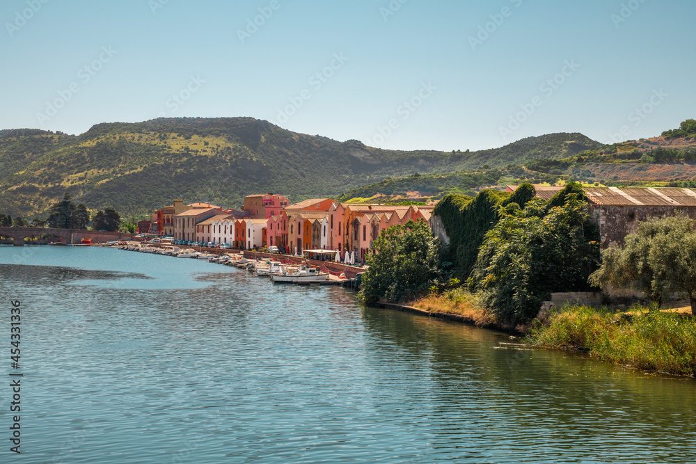 Bosa, colorful town in the province of Oristano, Sardinia, Italy