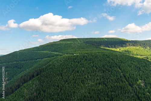 Dlouhe strane from Rysi skala in Jeseniky mountains in Czech republic