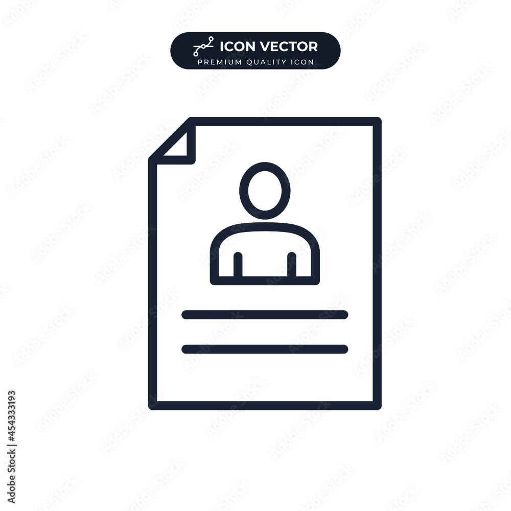 resume icon symbol template for graphic and web design collection logo vector illustration resume icon symbol template for graphic and web design collection logo vector illustration