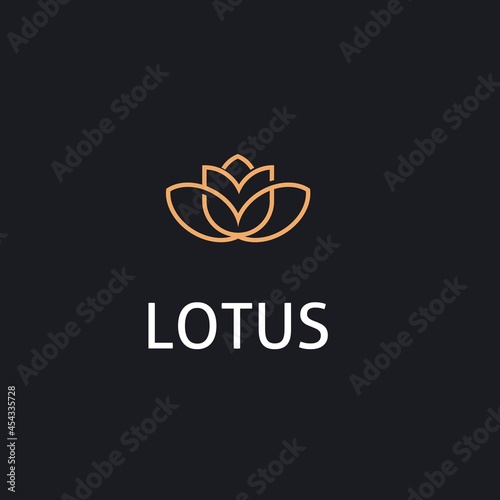 lotus logo design, lotus flower abstract suitable for your business,