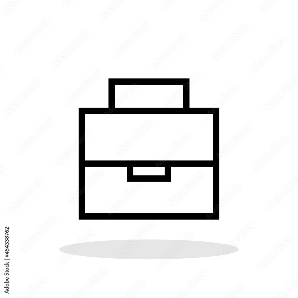 Briefcase icon in flat style. Briefcase symbol for your web site design, logo, app, UI Vector EPS 10. Briefcase icon in flat style. Briefcase symbol for your web site design, logo, app, UI Vector EPS 10.