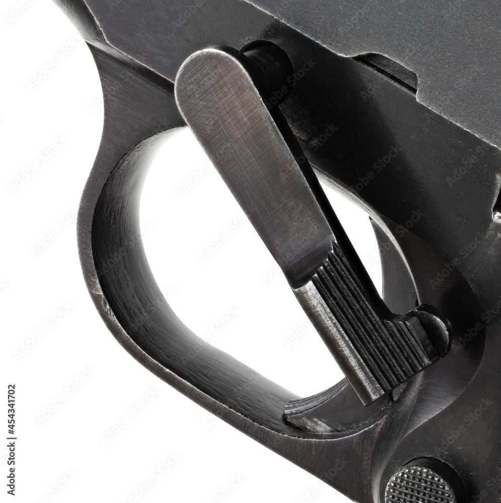 Take down lever on a semi automatic handgun Stock Photo Adobe Stock