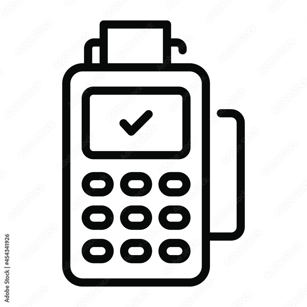POS outline icon, business and finance icon. POS outline icon, business and finance icon.