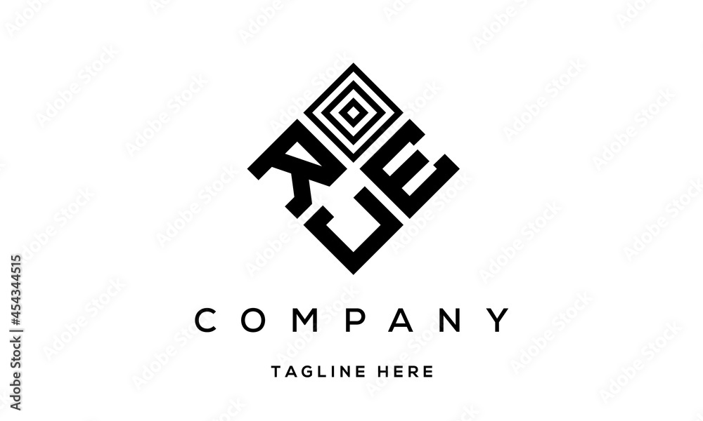 REJ creative square three latter logo REJ creative square three latter logo