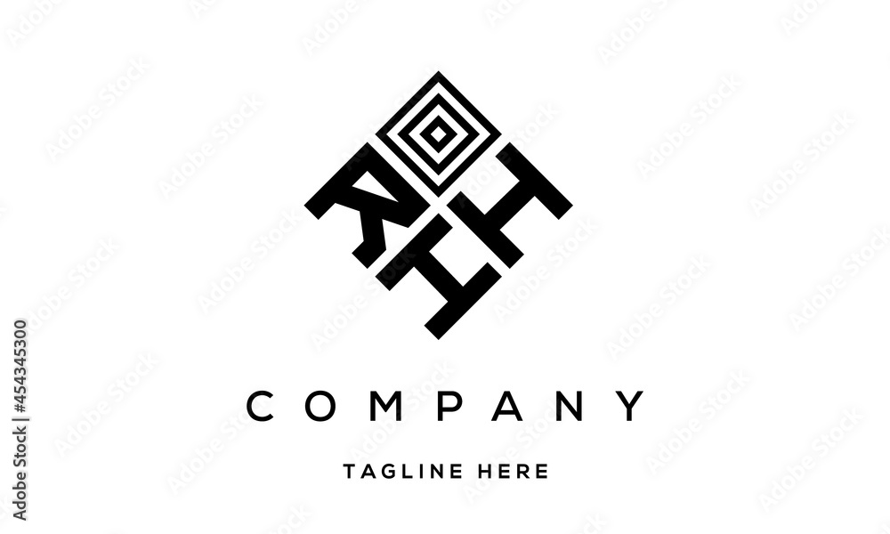 RHH creative square three latter logo RHH creative square three latter logo