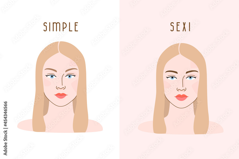 Portrait of girl with glasses. Cute illustration of woman face. Contour line illustration for beauty salons, cosmetics. Portrait of girl with glasses. Cute illustration of woman face. Contour line illustration for beauty salons, cosmetics.