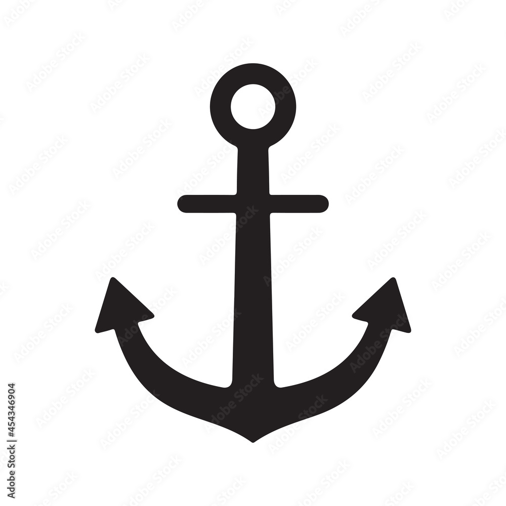 Anchor icon. Vector and glyph Anchor icon. Vector and glyph