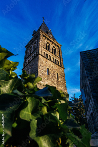 church tower in the city