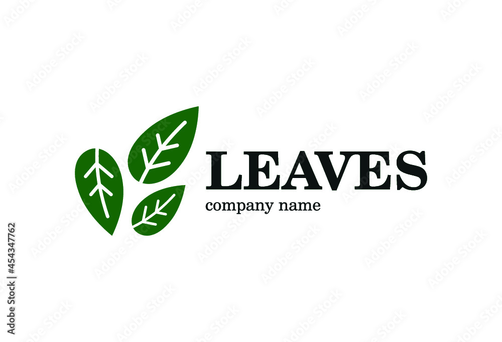 Leaves Logo Template. Leaves silhouette. Modern vector sign. Premium quality illustration logo design concept. Bio. Ecology Leaves Logo Template. Leaves silhouette. Modern vector sign. Premium quality illustration logo design concept. Bio. Ecology