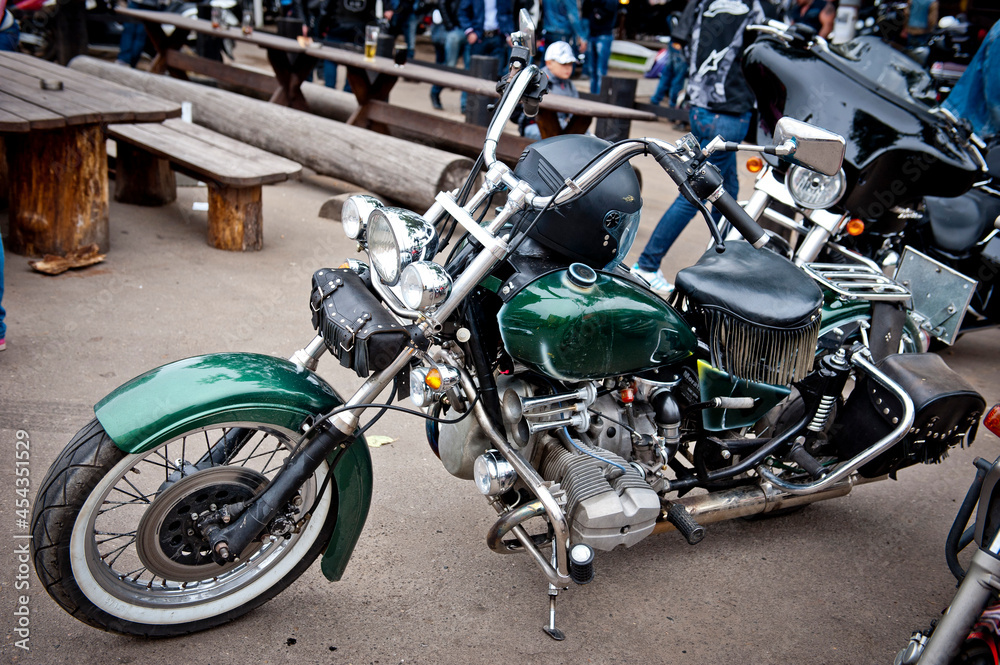 summer motorcycle exhibition in Moscow