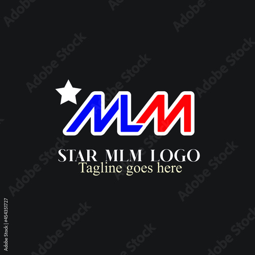 Initial star MLM logo exclusive design inspiration