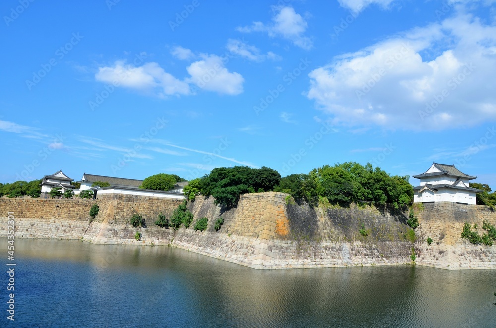 大阪城 六番櫓・大手門・多聞櫓・千貫櫓とお堀