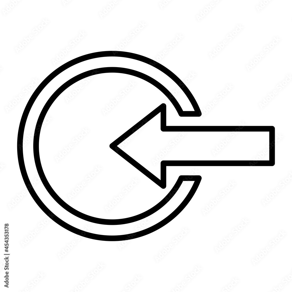 Login Vector Outline Icon Isolated On White Background Login Vector Outline Icon Isolated On White Background