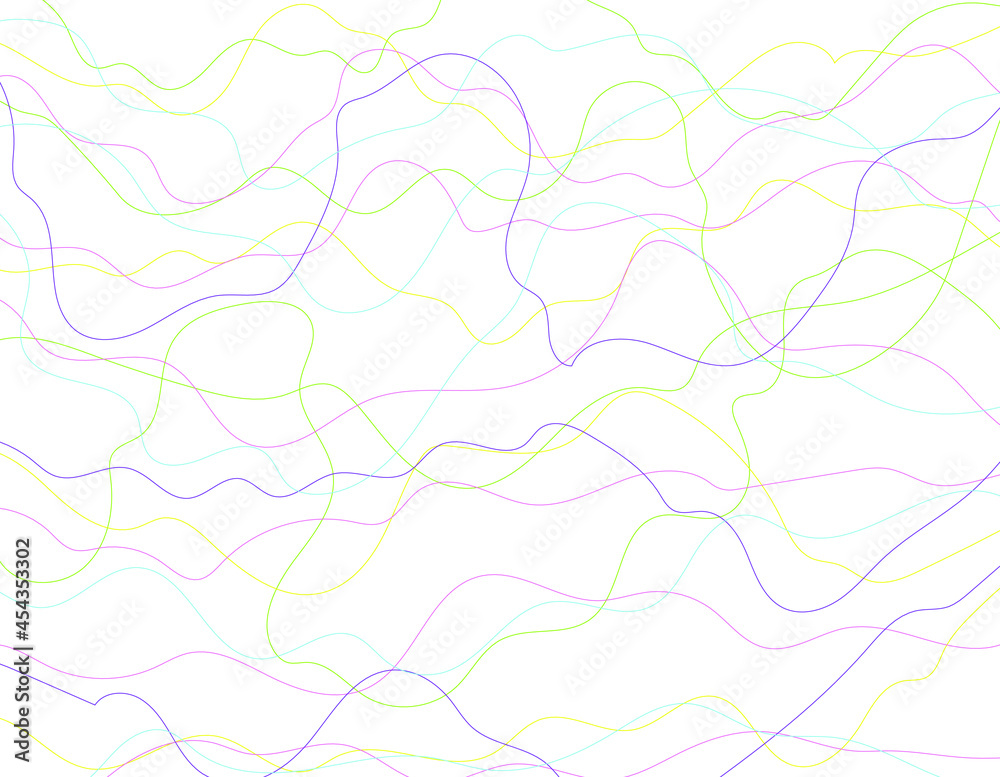 vector abstract colorful lines illustration, wallpaper and background
