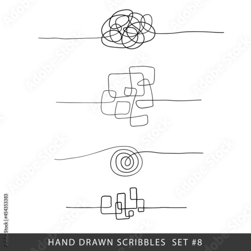 Vector Set of random chaotic lines.