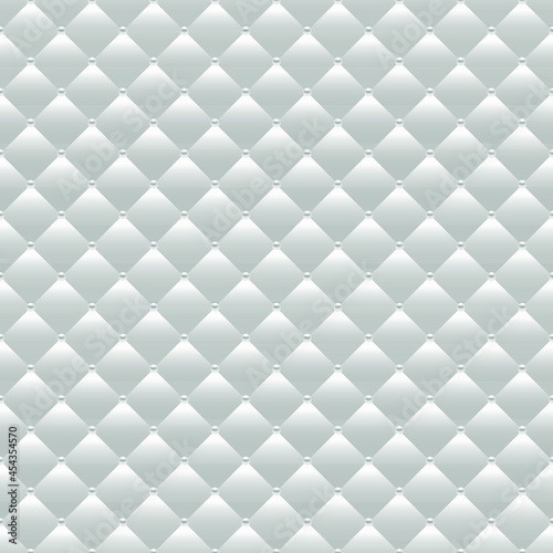 White luxury background with pearls and rhombuses. Vector illustration. 